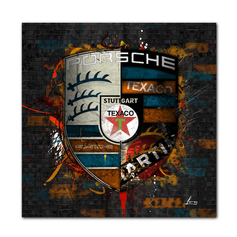 Ecusson Porsche Texaco