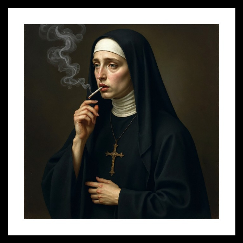 Objets et sculptures Pop Art Smoking with god (v) aux enchères sur wallart21