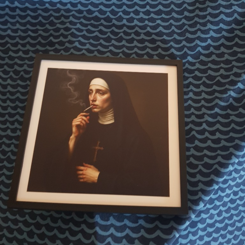 Enchères Smoking with god (v) pop Art